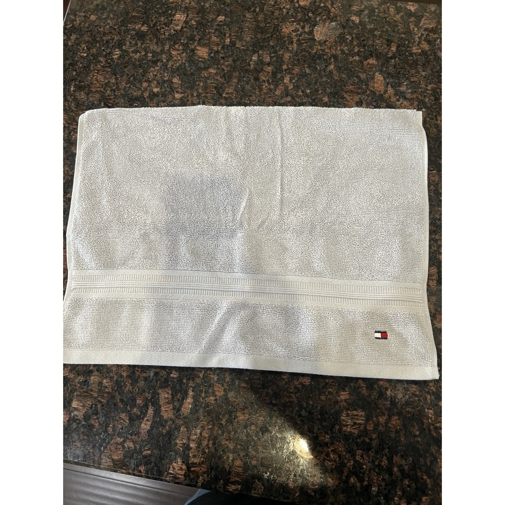 Tommy Hilfiger Gray Hand Towel 100% Cotton